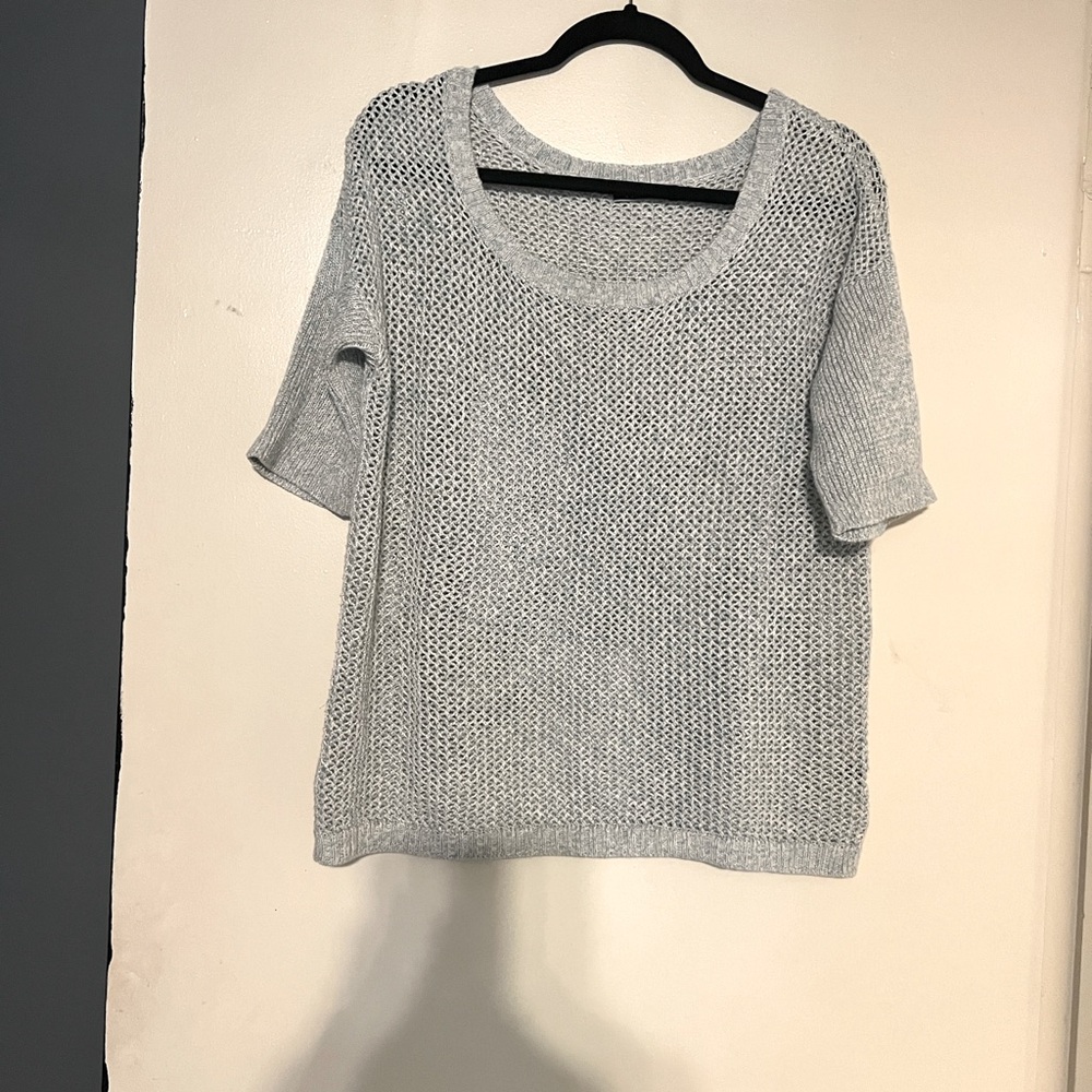 Peruvian cotton pullover sweater sea green size small.